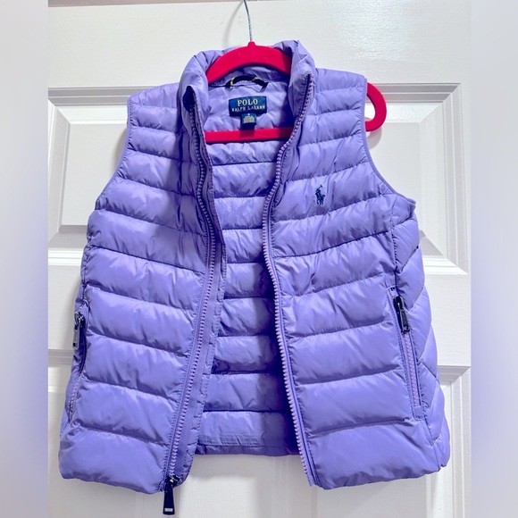 POLO BY RALPH LAUREN EUC Sz 5  Purple Puffer Vest - Picture 2 of 9